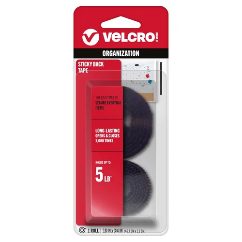 Miniatura 15 de VELCRO Brand - Sujetadores Sticky Back; cinta adhesiva de 3/4 de pulgadas; ideal para el hogar Blanco