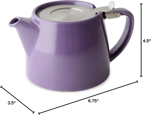 Miniatura 4 de Tetera FORLIFE Stump con tapa SLS e infusor, de 18 onzas, púrpura