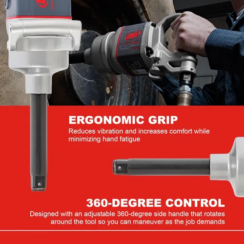 Miniatura 3 de Ingersoll Rand 2850MAX-6 Llave de impacto de 1 pulgada 5,500 rpm con extensión de yunque de 6 pulgadas