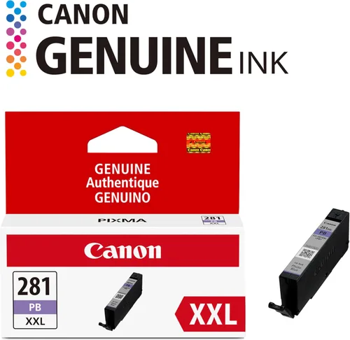 Miniatura 3 de Canon CLI-281 XXL Depósito de tinta azul fotográfico genuino*, compatible con impresoras de las series TS9120, TS8120, TS8220, TS8320 y TS6320 Azul
