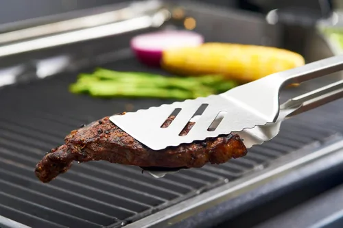Miniatura 4 de GrillPro 40240 Combinación de Pinzas/Espátula de Acero Inoxidable de 16 Pulgadas, Plateado