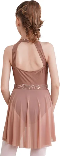 Miniatura 36 de CHICTRY Kids Girls Sparkly Rhinestone Ballet Gymnastics Leotards Modern Lyrical Dance Costume
