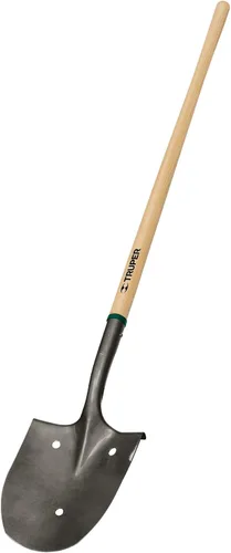 Truper 31271 Tru Tough - Pala de arroz perforada con mango largo, 48 pulgadas