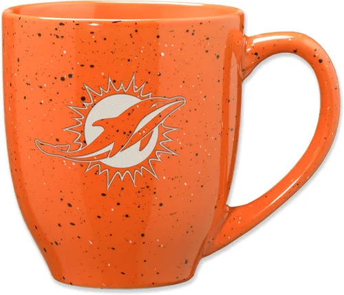 Miniatura 10 de Rico Industries - Taza de café de cerámica con grabado láser de color del equipo de fútbol de la NFL, 16 oz