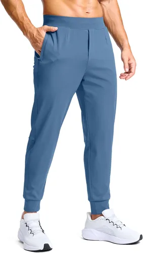 G Gradual Pantalones deportivos de golf para hombre con bolsillos con cremallera, pantalones elásticos ajustados para correr, trabajo y correr