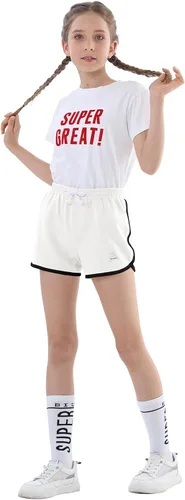 Miniatura 30 de Rolanko Pantalones cortos activos de delfín para niñas, paquete de 3 unidades, ciclismo, correr, verano, playa, atletismo, deportes, 4-14 años