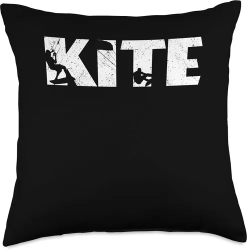 Kiteboarding Board Kite Kitesurfing Equipment Kite Surf Kitesurf Kiteboarder - Almohada de 18 x 18 pulgadas, multicolor