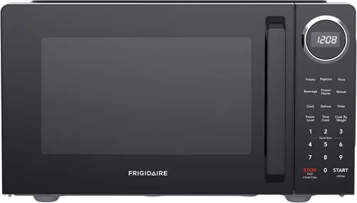 FRIGIDAIRE Horno microondas de cocina para encimera, negro, 0.9 pies cúbicos (900 vatios), 15.5 pulgadas de profundidad x 19 pulgadas de ancho x