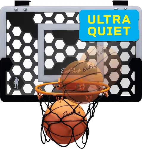EastPoint Sports Shh Sports - Juego de baloncesto para colocar sobre la puerta, bola de espuma silenciosa, tablero de 18 x 12 pulgadas, a partir de