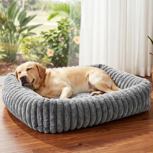 Miniatura 19 de Cama para perros pequeños y medianos, lavable y autocalentable, para gatos de interior, cama mullida de piel de conejo para mascotas para cachorros