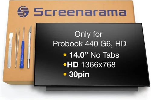 Miniatura 8 de SCREENARAMA Nueva pantalla de repuesto para N140HCA-EAC REV.C1, sin pestañas, FHD 1920x1080, IPS, mate, pantalla LED LCD con herramientas
