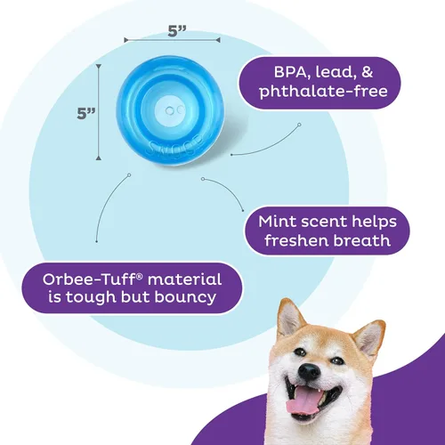 Miniatura 3 de Planet Dog Orbee-Tuff Snoop - Juguete interactivo dispensador de premios para perros, grande, azul