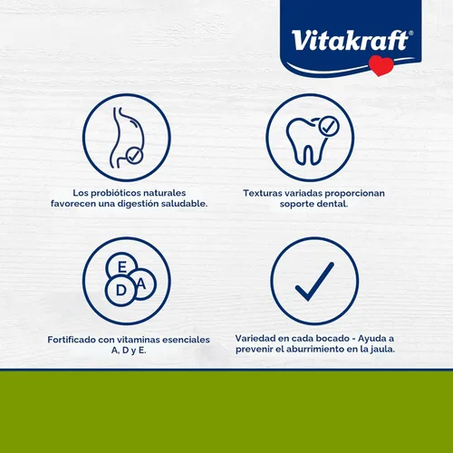 Miniatura 3 de Vitakraft Menu Premium Comida para Conejos - Mezcla de pellets de alfalfa - Fortificado con vitaminas y minerales, zanahorias, verduras, granos
