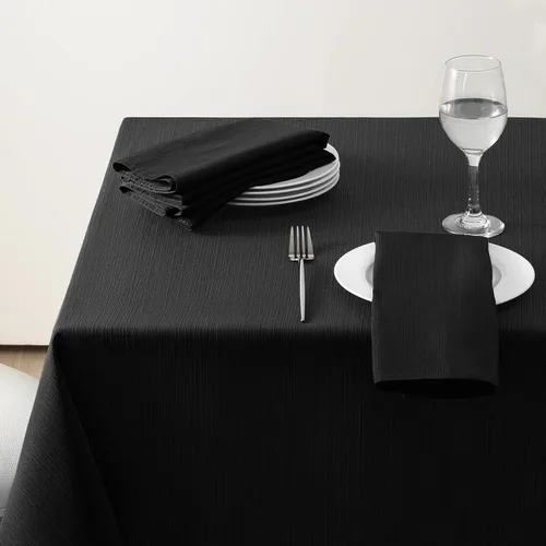 Miniatura 21 de Softalker Mantel rectangular de jacquard - Fundas de mesa de damasco geométrico, impermeables, resistentes a las manchas, lavables, de poliéster