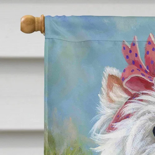 Miniatura 567 de Caroline's Treasures PPP3090GF - Bandera decorativa para jardín de bulldog inglés y otoño, para exteriores, patio, flores, tamaño de jardín