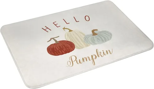 Miniatura 4 de Alfombra de baño para baño, calabaza, otoño, granja, Acción de Gracias, alfombra de ducha de espuma viscoelástica antideslizante, alfombra pequeña