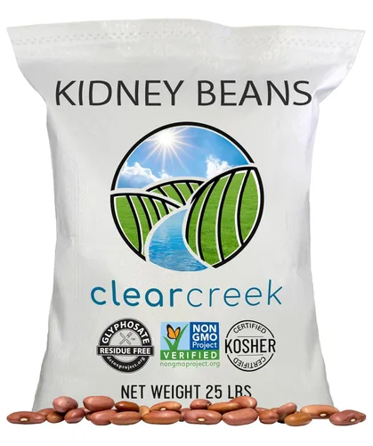 CLEAR CREEK Frijoles certificados sin residuos de glifosato cultivados en Washington | 25 libras | Sin OMG | Kosher | Vegano | No irradiado