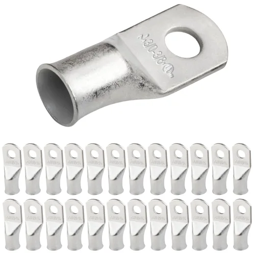 Miniatura 188 de SELTERM 5 piezas terminales de cable de cobre estañado 1/0 AWG perno de 1/2", extremos de cable de batería, terminales de anillo, conectores