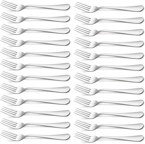 Miniatura 11 de Briout Cubiertos, Juego de 16 Tenedores de Cena, 8 Pulgadas Tenedores de Acero Inoxidable de Grado Alimenticio Premium para Hogar Cocina Fiesta