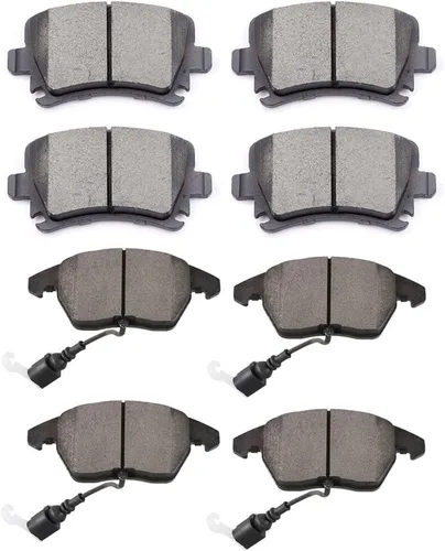 Miniatura 28 de Juego de pastillas de cerámica, D374 D621 D948 SCITOO 8 piezas de pastillas de freno delanteras y traseras para Honda Civic del Sol 1994-1997