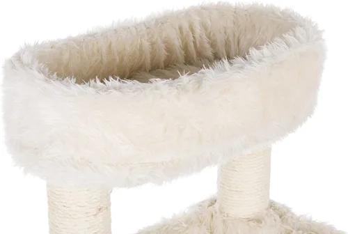Miniatura 3 de TRIXIE Baza - Torre para gatos – Árbol para gatos con postes rascadores de yute, condominio, hamaca y cama extraíble – Muebles