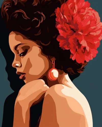 Miniatura 25 de Graffiti - Kit de pintura de retrato por números, 16 x 20 pulgadas, lienzo de pintura al óleo para niños, estudiantes, adultos principiantes