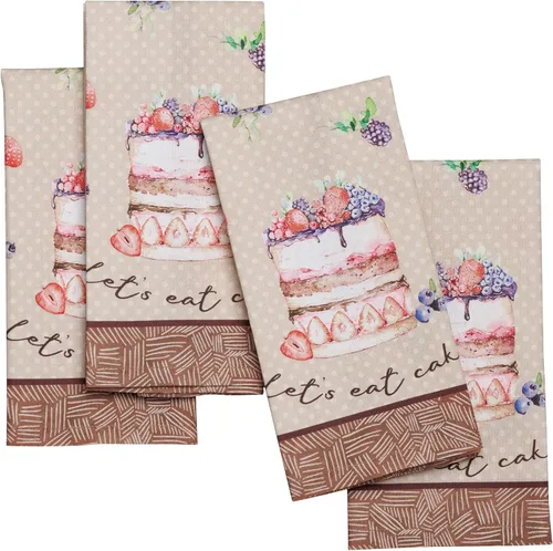 Miniatura 114 de Maison d' Hermine Happy Florals - Juego de 4 servilletas 100% algodón suave y cómodo perfectas para cenas familiares, bodas, fiestas de cóctel, 063