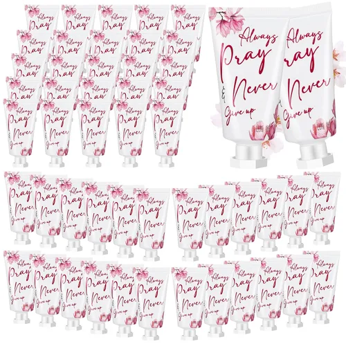 Miniatura 14 de Paquete de 50 Lociones Cristianas para Manos a Granel Regalos para Mujeres Rellenos de Calcetines de Navidad Regalos Bíblicos Mini Loción de Manos