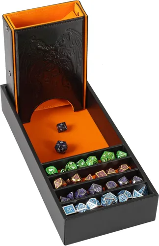 Miniatura 9 de Forged Dice Co. Citadel Bandeja y Torre de Dados - 3 en 1 Bandeja de Rodaje, Caja de Almacenamiento y Torre Removible para DnD, RPG y Juegos de Mesa