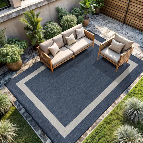 Miniatura 20 de CAMILSON Alfombra para exteriores, alfombras modernas para patios interiores y exteriores, tapetes de cocina y pasillo, alfombra lavable para porche