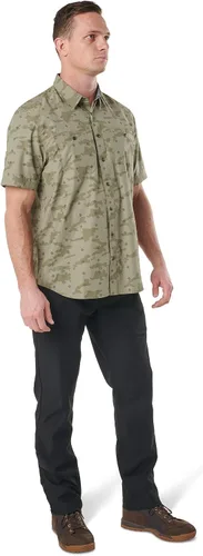 Miniatura 4 de 5.11 Pantalón táctico chino para hombre, estilo casual, ajustado con elástico, Flex-Tac, bolsillo para teléfono celular, bolsillos mag, estilo 74481