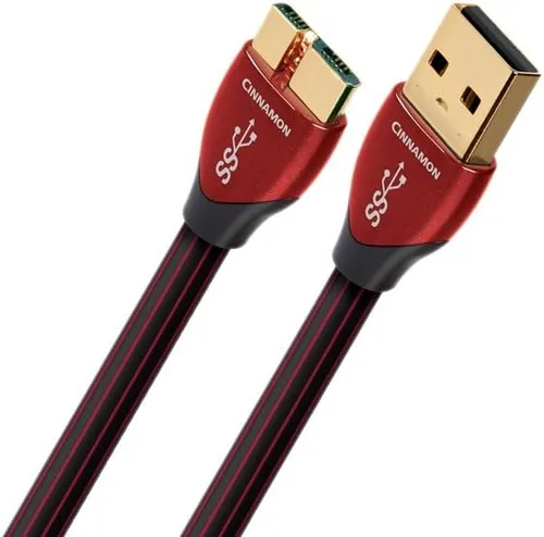 AudioQuest Cinnamon Micro USB 9.8-4.9 ft USB A 3.0 a Micro USB 3.0 Cable