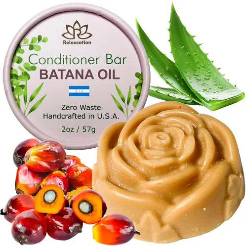 Miniatura 9 de Relaxcation Barra de acondicionador Batana para el crecimiento del cabello, aceite de batana puro y crudo de honduras, hidrata el cabello seco