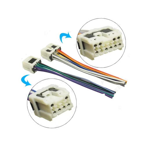 Miniatura 2 de Para Nissan Frontier Xterra Patrol X-Trail Old Car Stereo CD DVD Power Cableado Arnés Adaptador de Cable Enchufe Telar de plomo Hembra