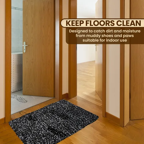 Miniatura 4 de Tapete de microfibra de alta calidad para interiores, tapete lavable de 24 x 36 pulgadas, antideslizante, impermeable, súper absorbente, tapete