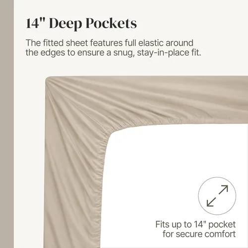 Miniatura 6 de Modern Threads Sábanas Sólidas de Microfibra Suave - Sábanas de Cama de Microfibra Lujosas - Incluye Sábana Plana, Sábana Ajustable con Bolsillos 06