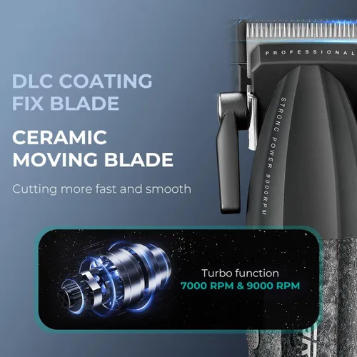 Miniatura 3 de VGR 640 Cortapelos Profesionales para Hombres, Cortapelos y Recortadoras Inalámbricas de Barbero de 9000RPM, Kit de Corte de Cabello con Cuchilla