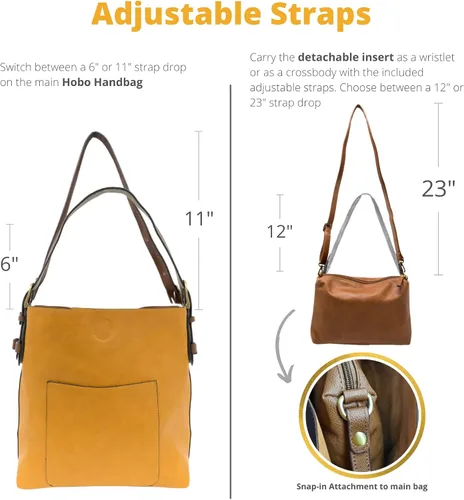 Miniatura 4 de Joy Susan - Bolsa clásica 2 en 1 para mujer, estilo hobo