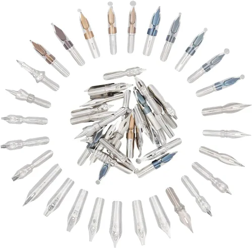 Miniatura 3 de Gullor 33 puntas de caligrafía para bolígrafos de inmersión, plumas de caligrafía, puntas de bolígrafo de inmersión