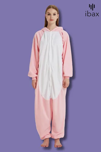 Miniatura 5 de IBAX Pijama de forro polar para adultos. Disfraz de mameluco para adultos. Mameluco de animal para adultos. Mameluco de Halloween para adultos.