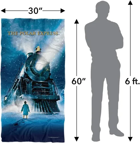 Miniatura 6 de LOGOVISION Polar Express Toalla de playa, 30 x 60 pulgadas, toalla de playa Polar Express Poster