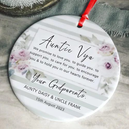 Miniatura 9 de Recuerdos personalizados de adorno de Navidad para bebé, regalos de bebé que llegan, adornos de cerámica para árbol de Navidad, adornos de primera