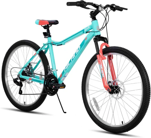 Miniatura 12 de HILAND 20 Inch 26 Inch Mountain Bike for Women Girl, Lock-Out Suspension Fork, Aluminum Frame, Adult Ladies Mens MTB Bicycle
