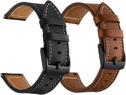 Vivoactive 5/3 Bandas de cuero para hombres y mujeres, correas de cuero de 0.787 pulgadas compatibles con Garmin Venu Sq/Venu 2Plus/Vivoactive 3