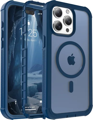 Miniatura 42 de jaroco - Funda magnética compatible con MagSafe para iPhone 11 de 6.1 pulgadas; protección de grado militar contra caídas, de doble capa