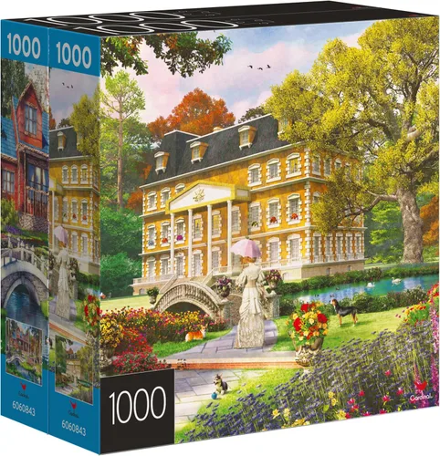 Miniatura 7 de Paquete de 2 rompecabezas de 1000 piezas, Pine Cabin y Summer Estate Puzzles para adultos y niños a partir de 8 años, exclusivo de Amazon Cabaña
