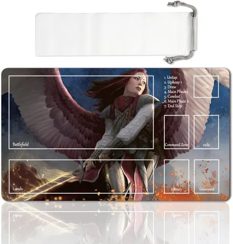 Miniatura 14 de Juego de mesa MTG Playmat Games Tamaño 60X35 cm CCG Compatible para TCG RPG CCG Play Mats (Ajani Steadfast-Zone)