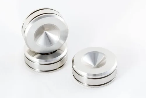 Juese - Almohadillas para altavoces de acero inoxidable macizo, 0.984 in