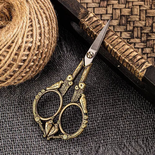 Miniatura 4 de Tijeras de bordado, pequeñas tijeras de coser puntiagudas para punto de cruz, corte de bordado, costura, artesanía, trabajo de arte, herramienta