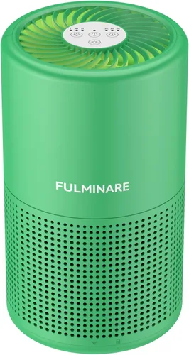 Miniatura 15 de FULMINARE Purificadores de aire para el hogar dormitorio H13 HEPA purificador de aire, 3 velocidades, temporizador, 24 dB, pequeño mini purificador